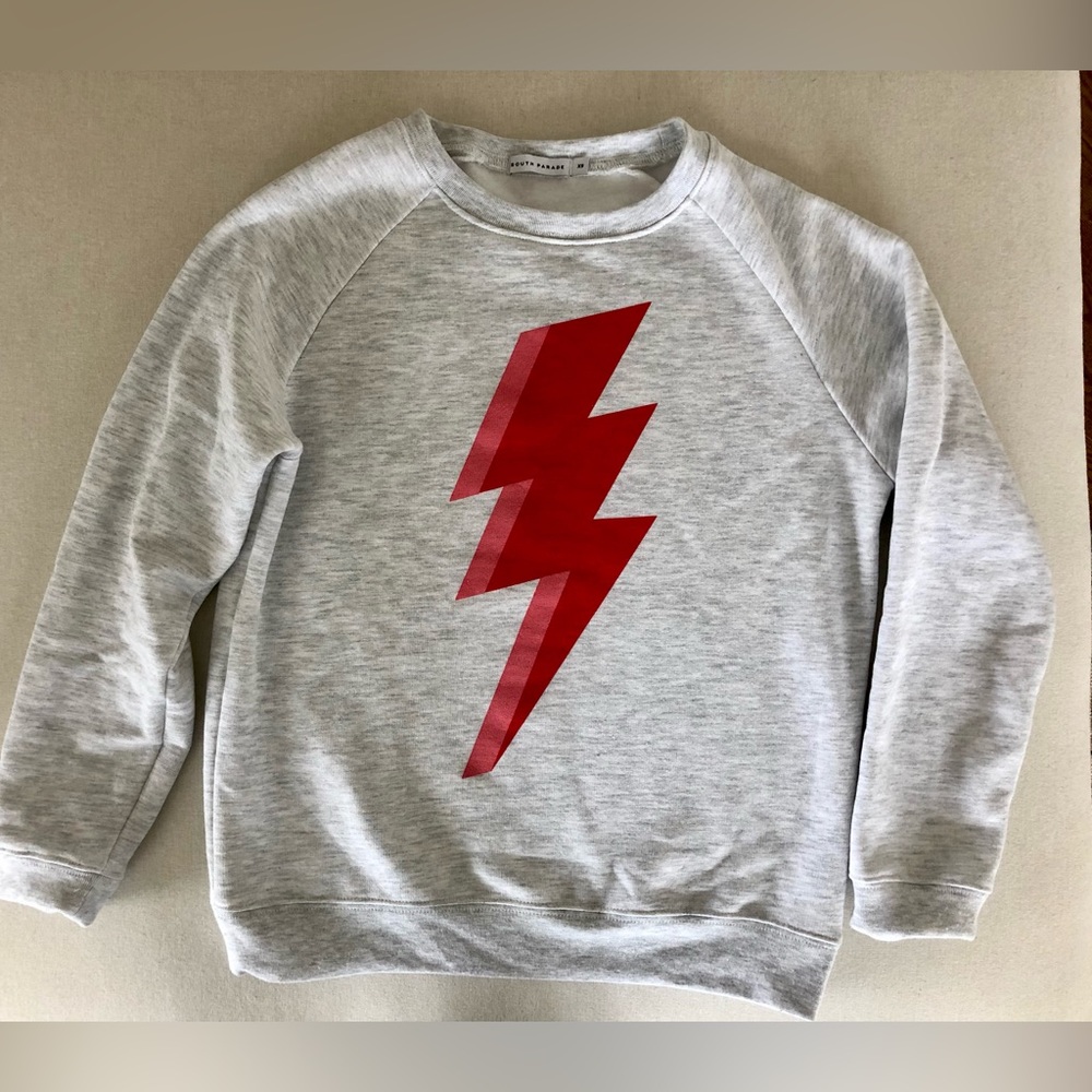 South Parade thunderbolt grey sweatshirt XS - Picture 2 of 5